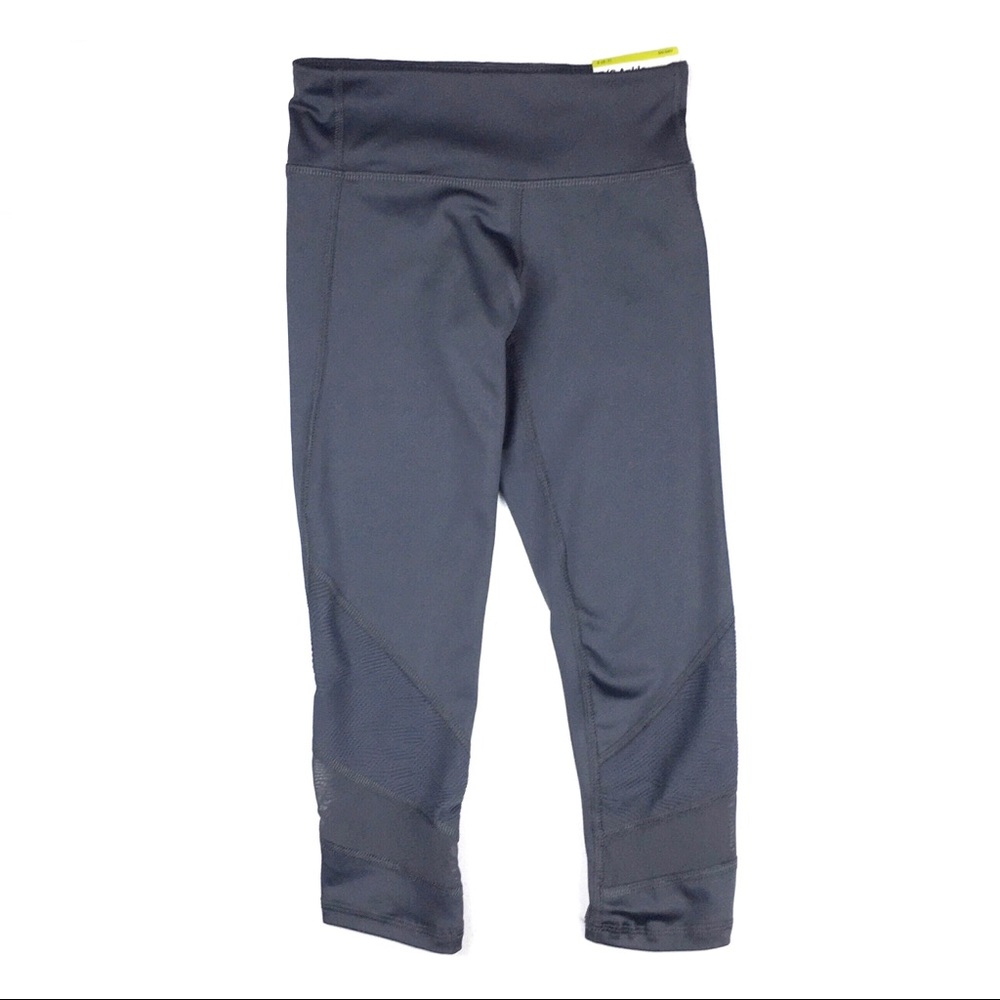 Girls Leggings Old Navy Active Go Dry Size S 6/7 Gray Mesh Lower Legs Size 7/8
